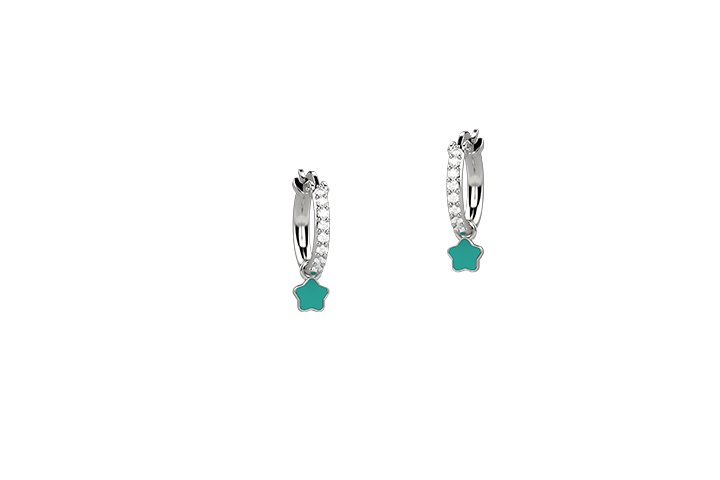 Nanán Orecchino Cerchio Zirconi Arg 925