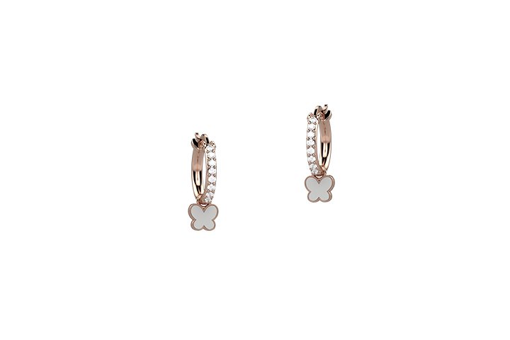 Nanán Orecchino Cerchio Zirconi Arg 925