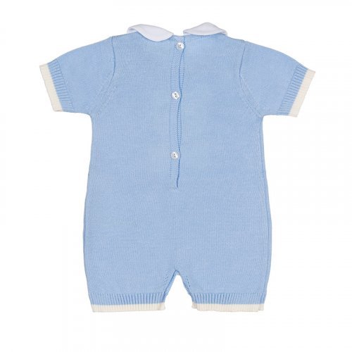 Nanán Pagliaccetto Azzurro Con Orso In Filo