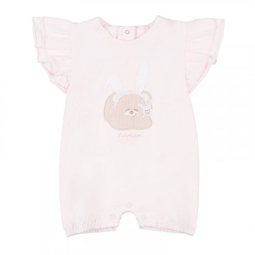 Nanán Pagliaccetto Con Volant Jersey Rosa