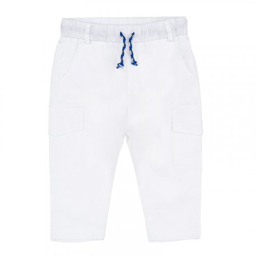 Nanán Pantalone Cargo Bianco