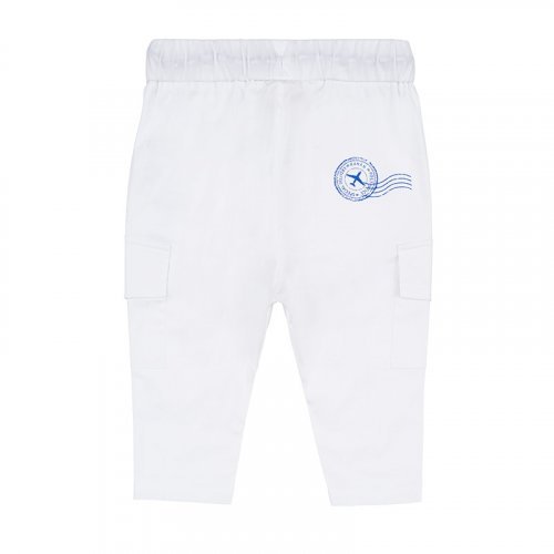Nanán Pantalone Cargo Bianco