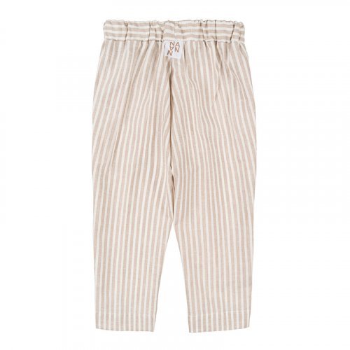Nanán Pantalone Rigato Beige