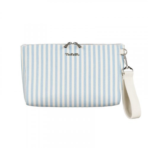 Nanán Pochette Canvas Azzurra
