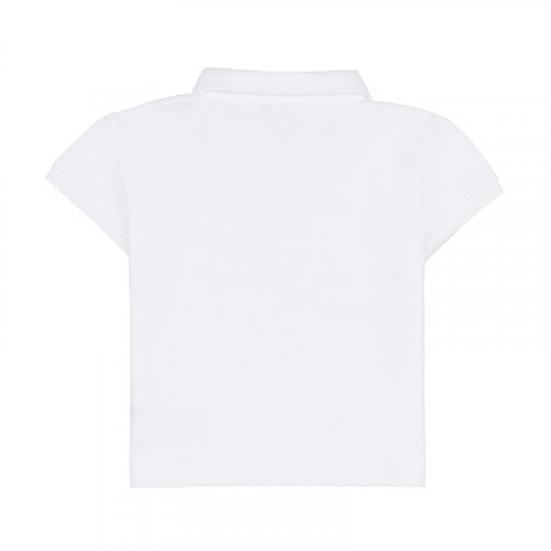 Nanán Polo Manica Corta Bianca