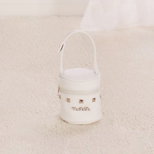 Nanán Portaciuccio bianco con borchie