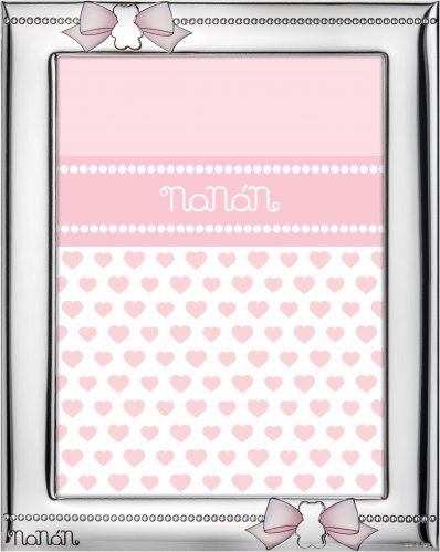 Nanán Portafoto Con Fiocchetti Rosa