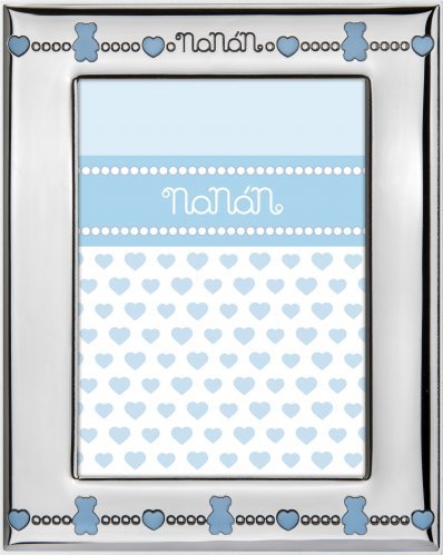 Nanán Portafoto con Orsetti Azzurri