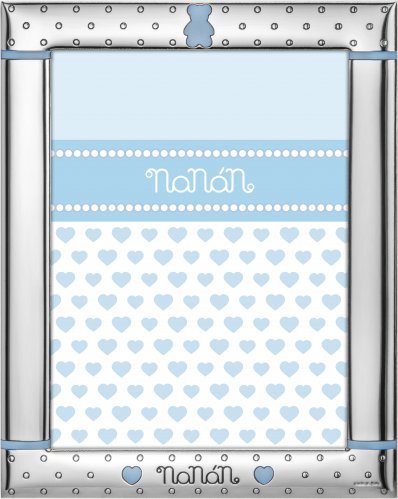 Nanán Portafoto con Orso Azzurro