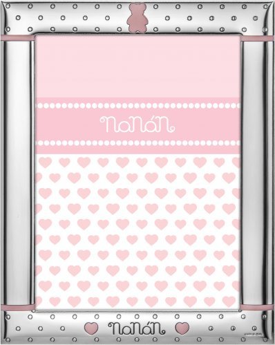 Nanán Portafoto Con Orso Rosa