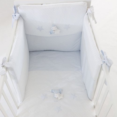 Nanán Set Piumone E Paracolpi 4pz Bombo Azzurro