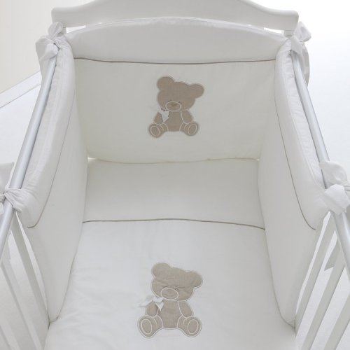 Nanán Set Piumone E Paracolpi 4pz Coccolo Bianco