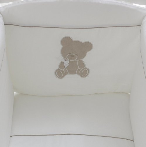 Nanán Set Piumone E Paracolpi 4pz Coccolo Bianco