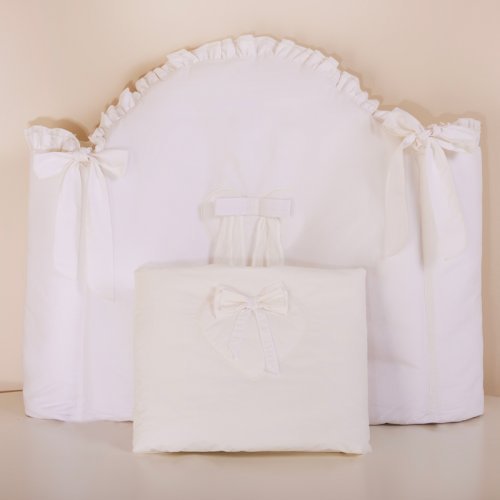 Nanán Set piumone e paracolpi Bon Bon panna