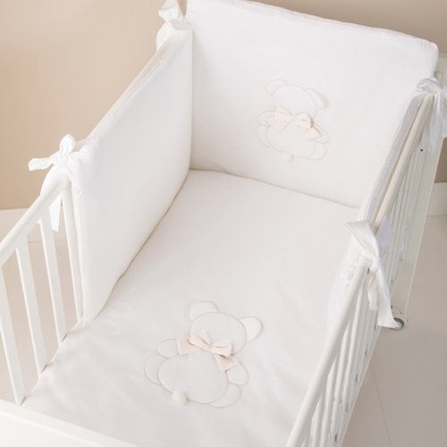 Nanán Set Piumone Letto 4pz Fiocco Bianco