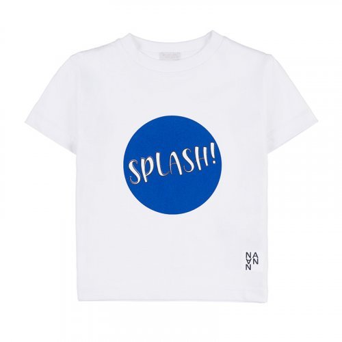 Nanán T-shirt Con Splash Blu