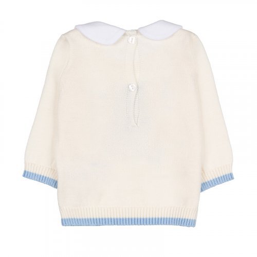 Nanán Tutina 2PZ In Filo Azzurro Con Colletto