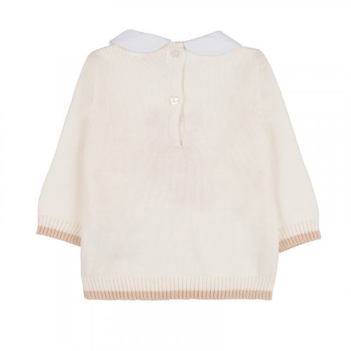 Nanán Tutina 2PZ In Filo Beige Con Colletto