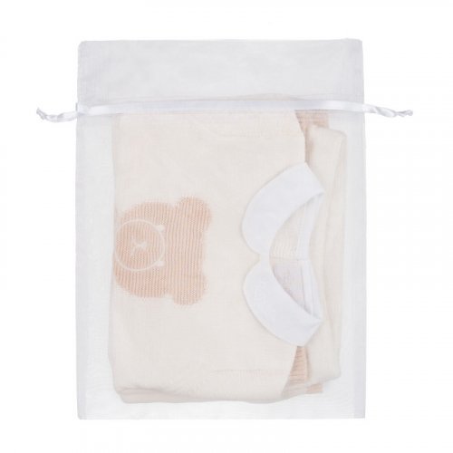 Nanán Tutina 2PZ In Filo Beige Con Colletto