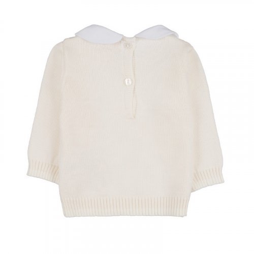 Nanán Tutina 2PZ In Filo Bianco C/Colletto