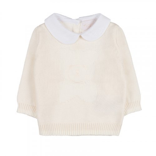 Nanán Tutina 2PZ in Filo Bianco C/Colletto