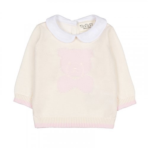 Nanán Tutina 2PZ in filo rosa con colletto