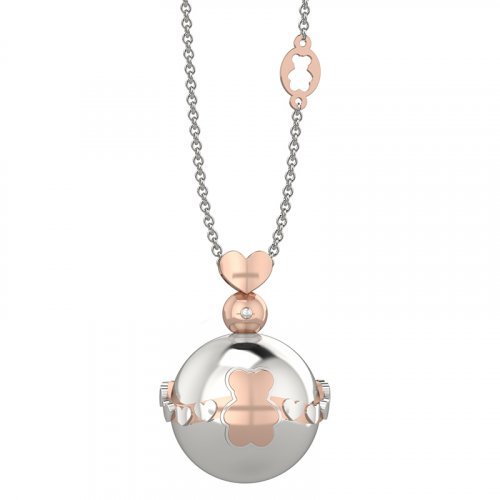 Nanán Pendente Ag 925 Con Bolas Argento In Metallo - Orso