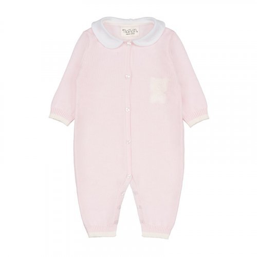 Nanán Tutina In Filo Rosa Aperta Davanti C/colletto