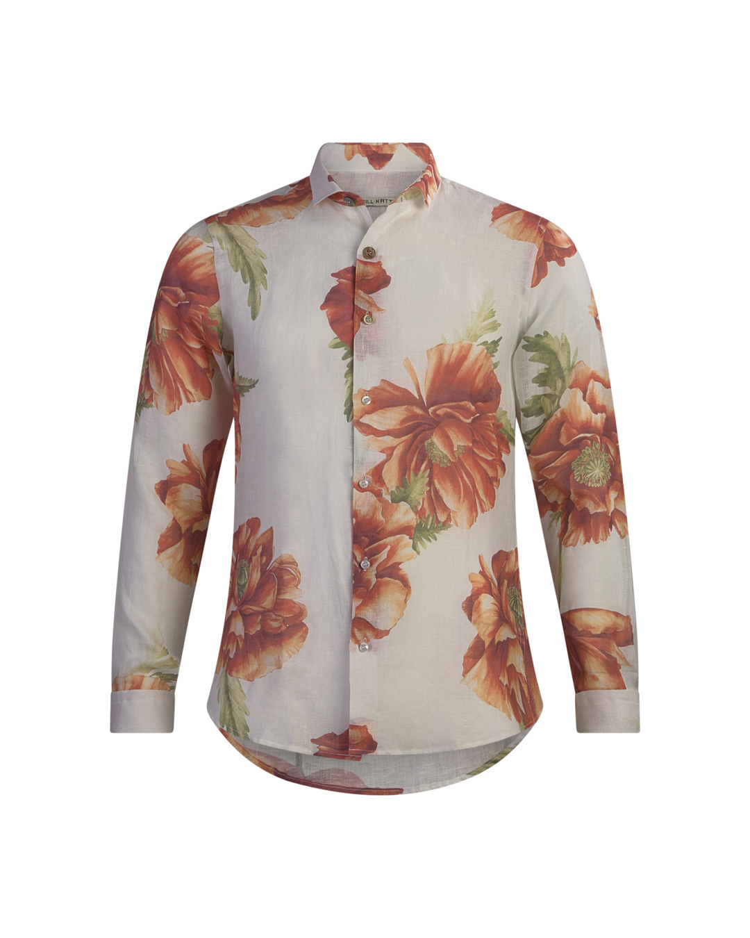 Neill Katter Camicia Rosa Arancio Bruciato