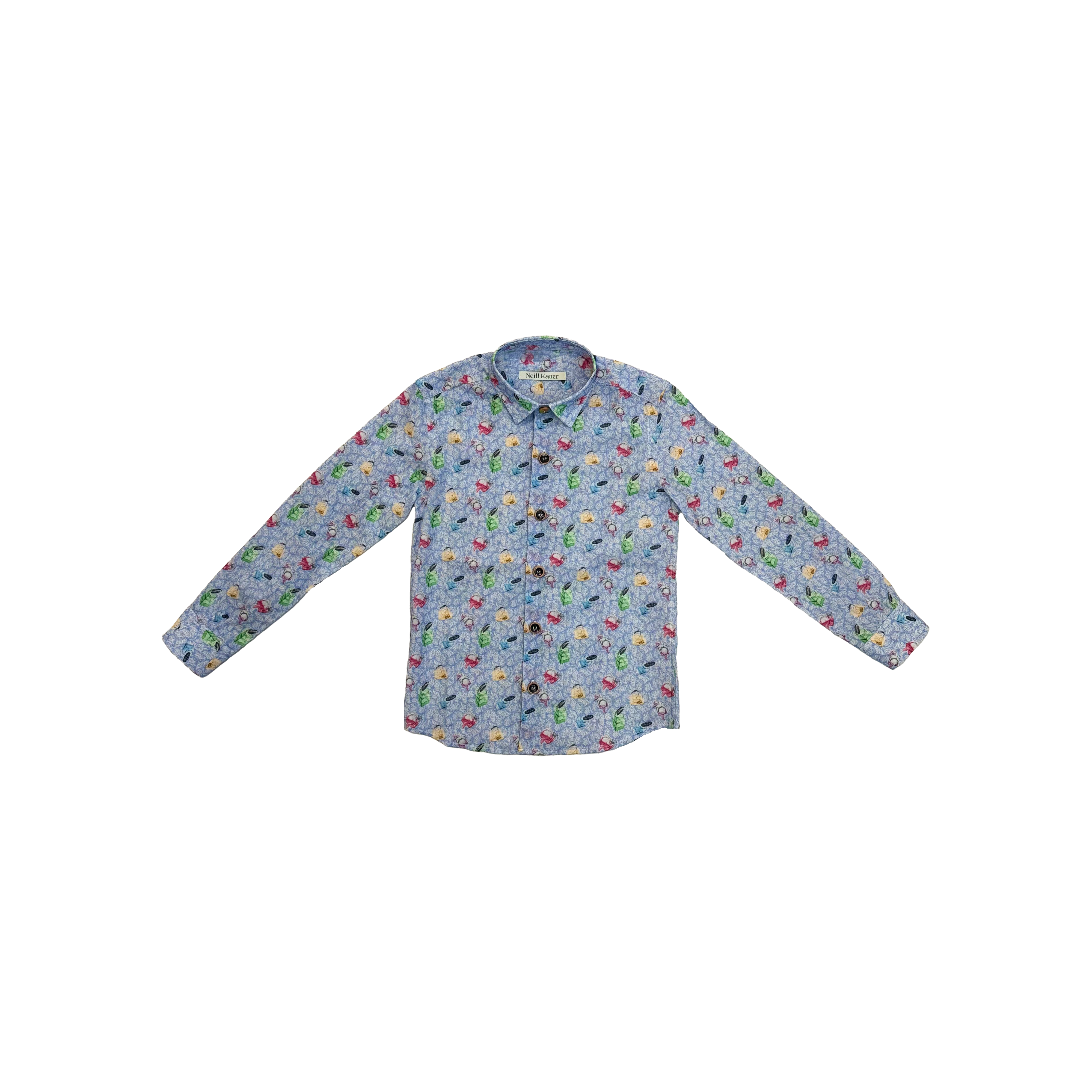 Neill Katter Camicia Tela Astratta