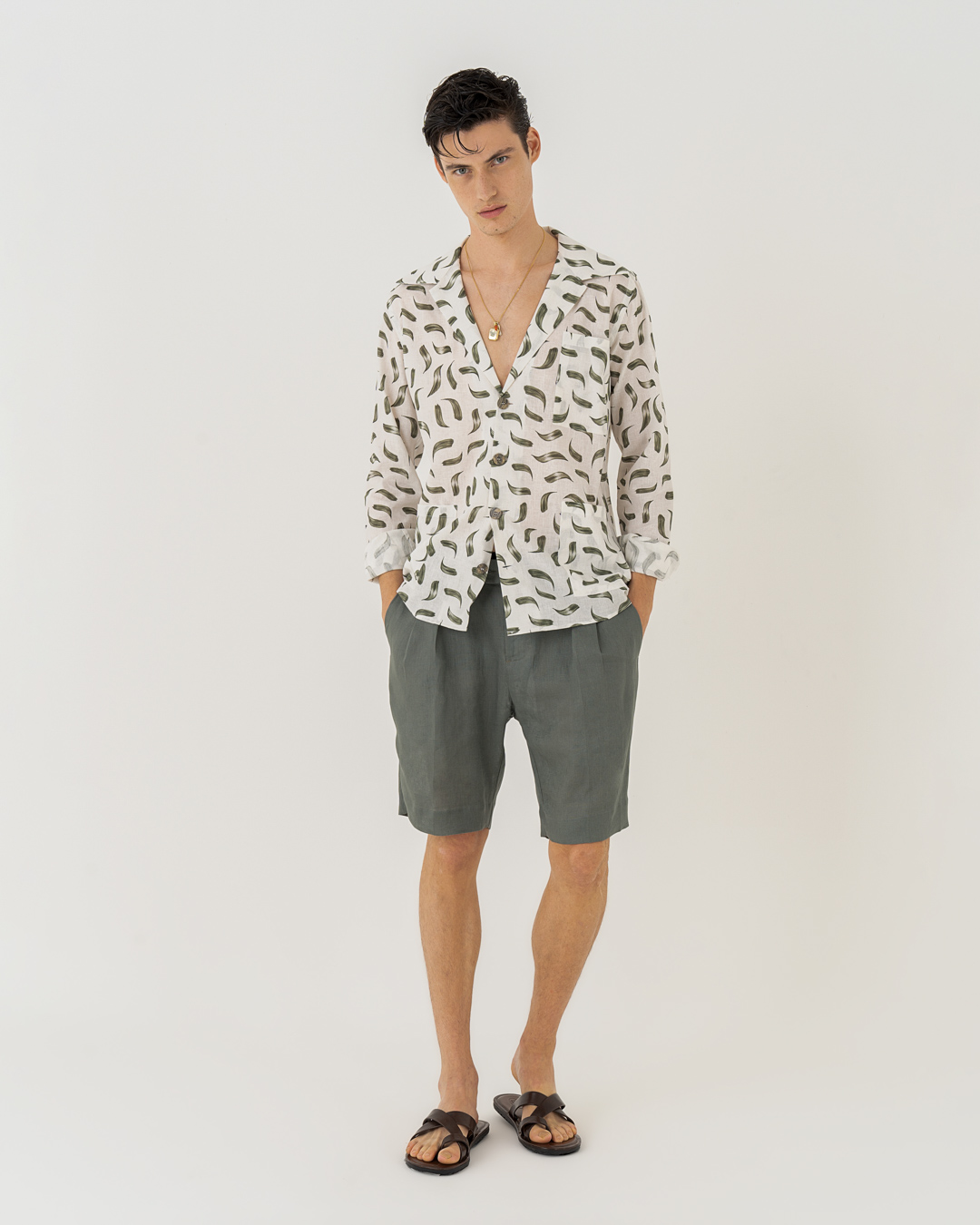 Neill Katter Giacca Camicia Brushstrokes