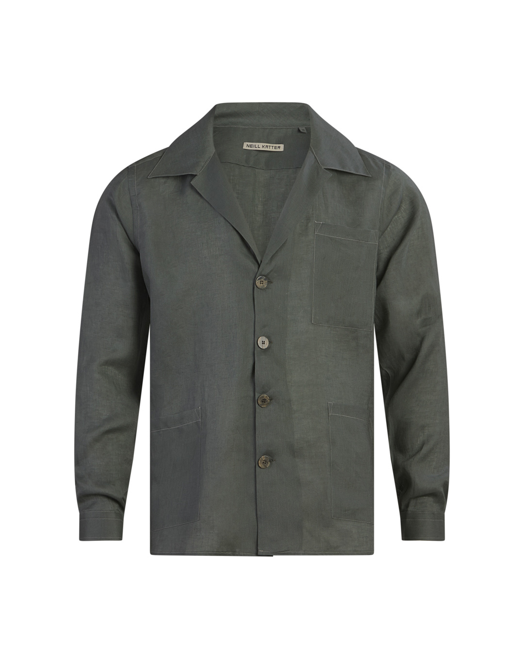 Neill Katter Giacca Camicia Eleganza di Lino