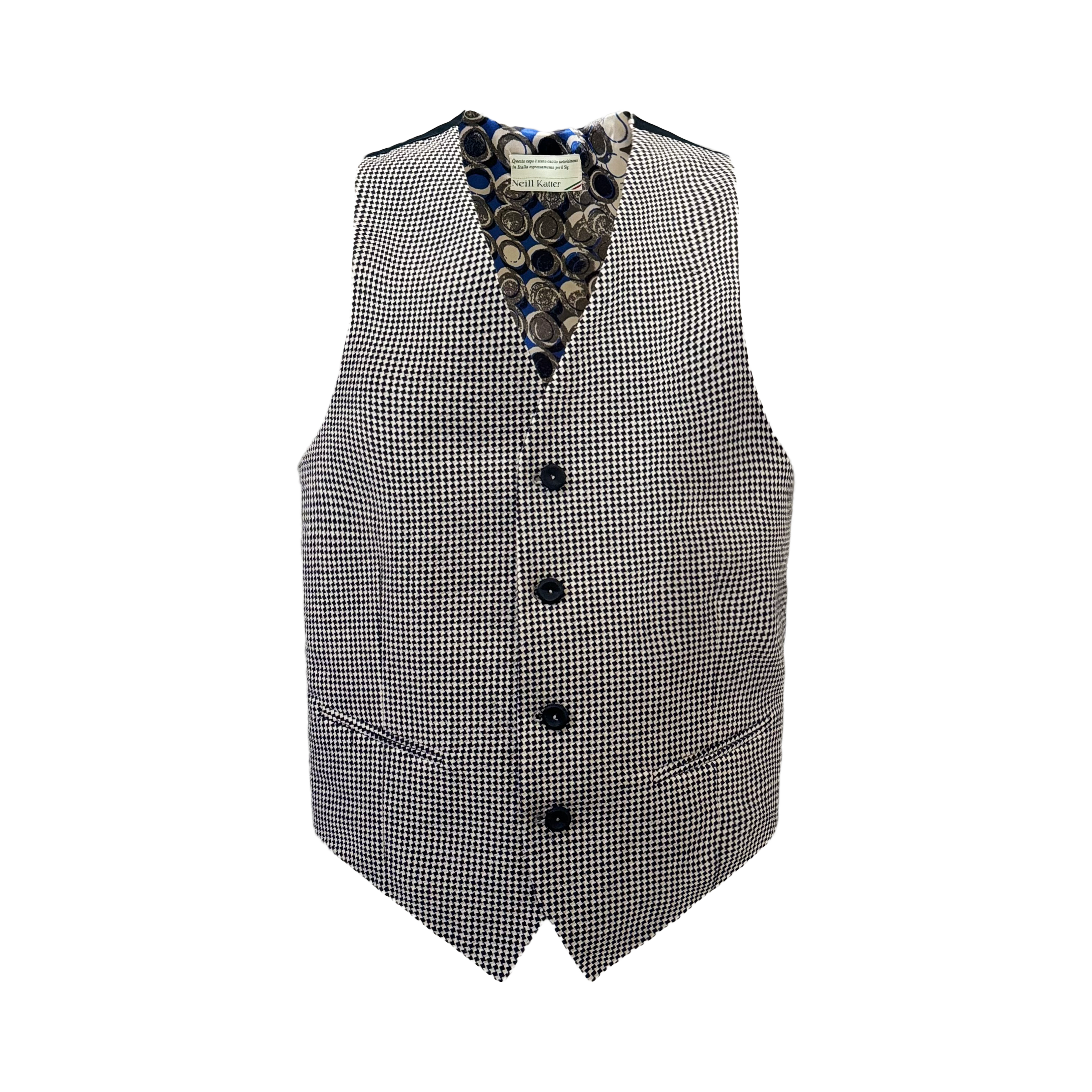 Neill Katter Panciotto Tramatura Scacchi