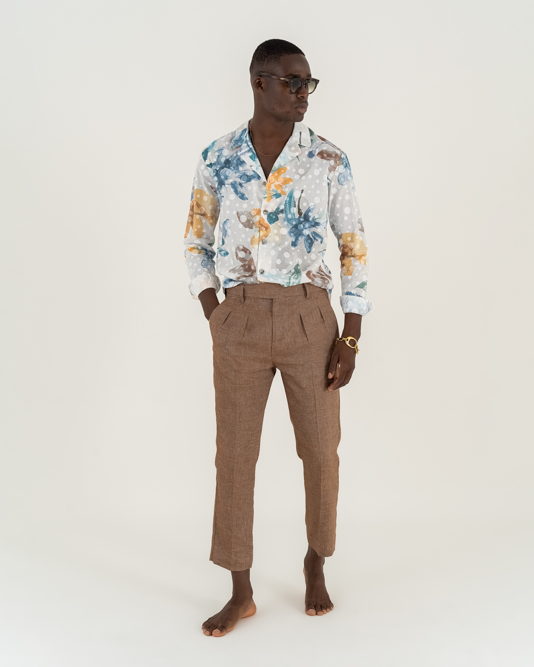 Neill Katter Pantalone Eleganza Di Lino