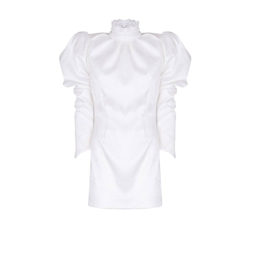Nineminutes FW20.21 – THE LADY JANE DRESS WHITE