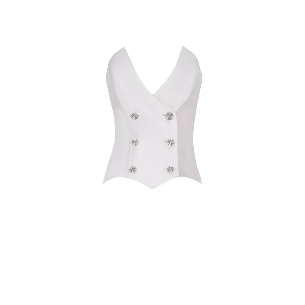 Nineminutes IMNOTPERFECT – THE RACHEL TOP WHITE