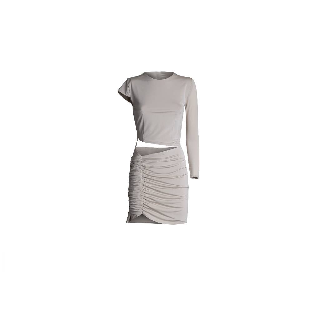 Nineminutes REVERSIBLE – THE BIBI DRESS LYCRA SAND
