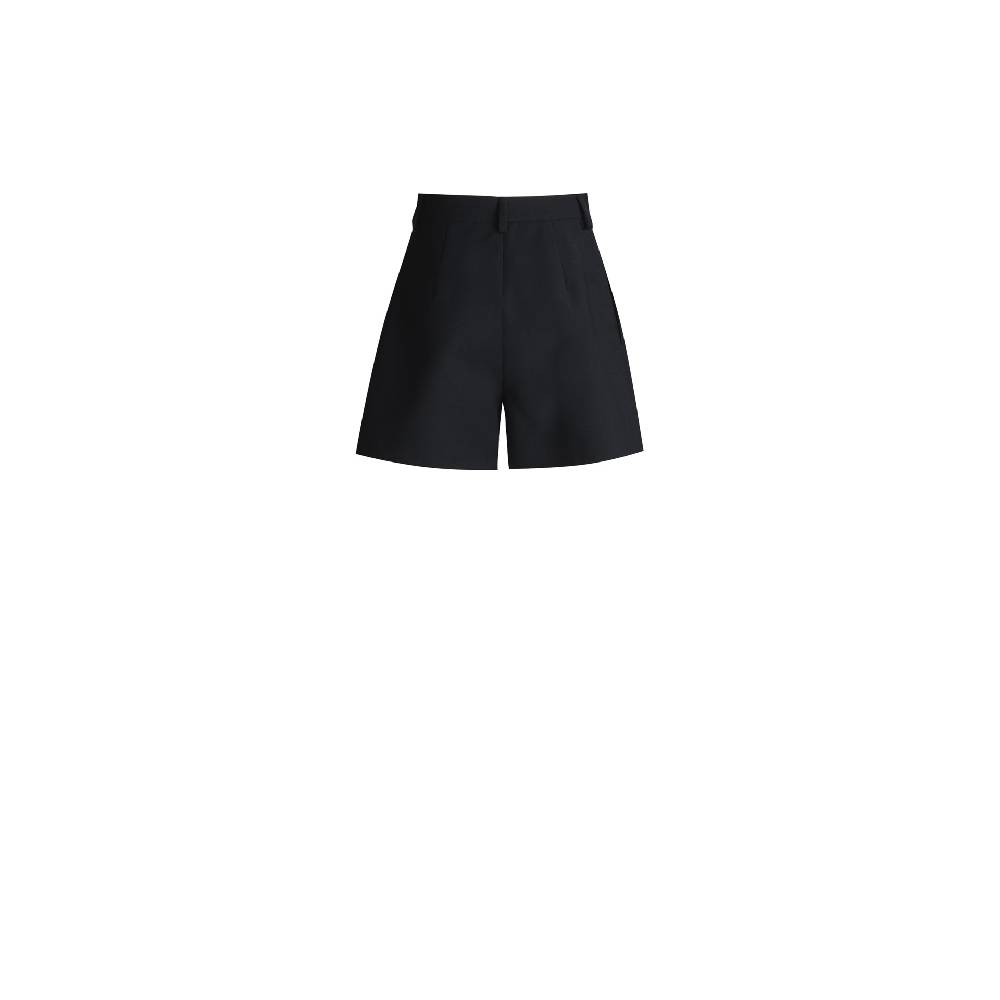 Nineminutes REVERSIBLE – THE WOMAN SHORT WOOL BLACK