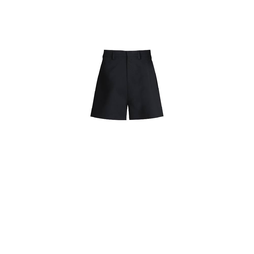 Nineminutes REVERSIBLE – THE WOMAN SHORT WOOL BLACK