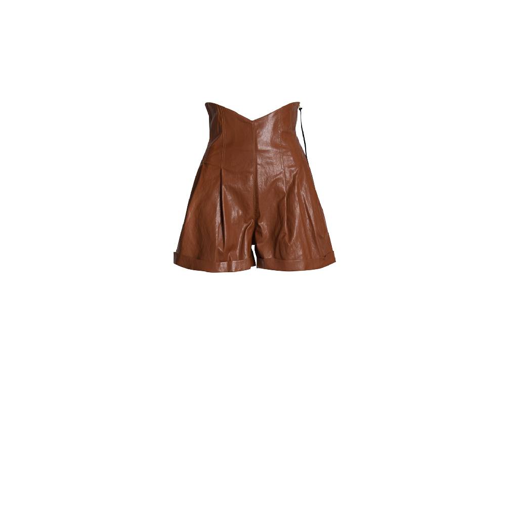Nineminutes SS20 – THE PENCE SHORT LEATHER CUOIO