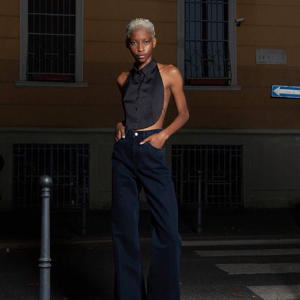 Nineminutes SS22-THE LIZA TOP BLACK