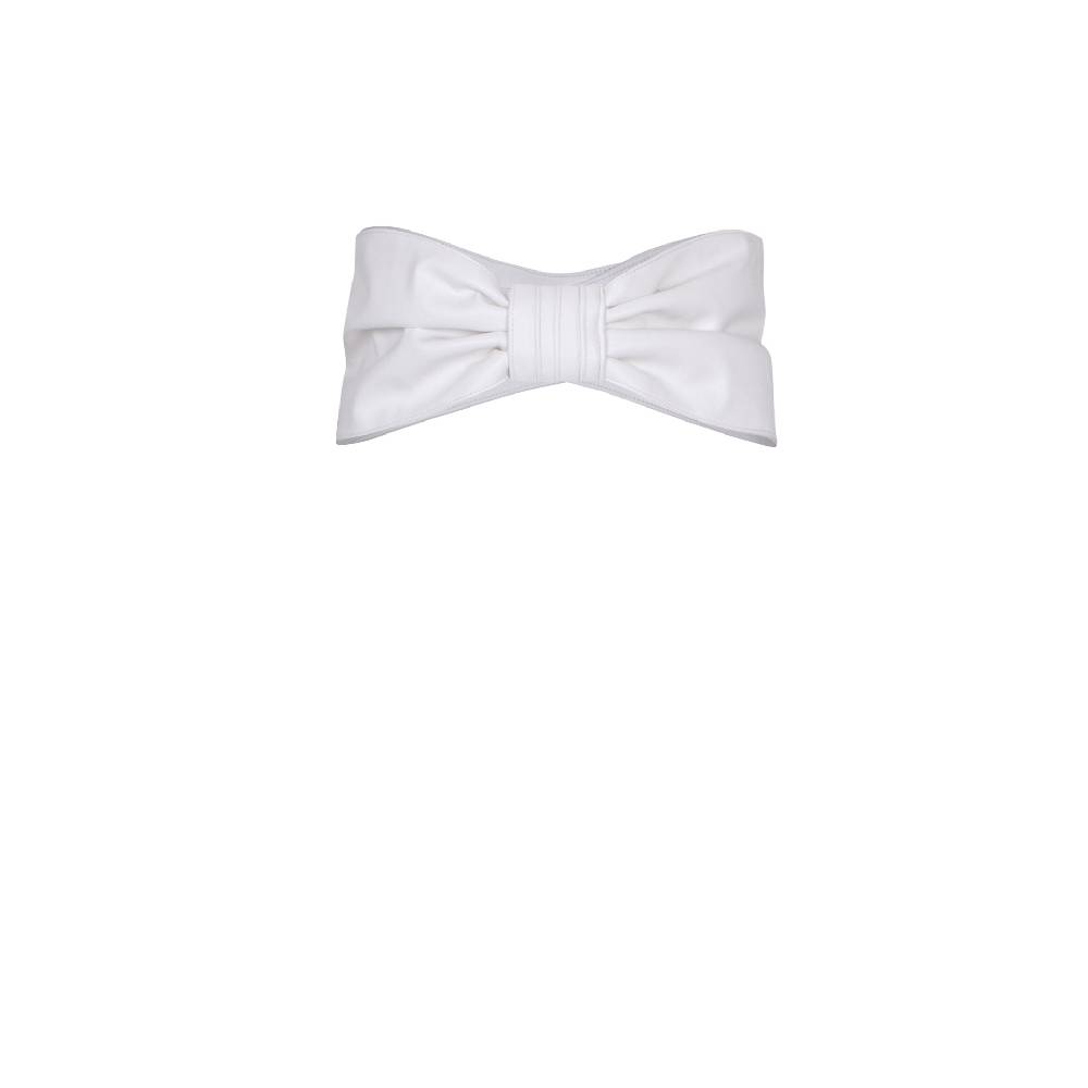 Nineminutes U&O – THE BOW BELT WHITE