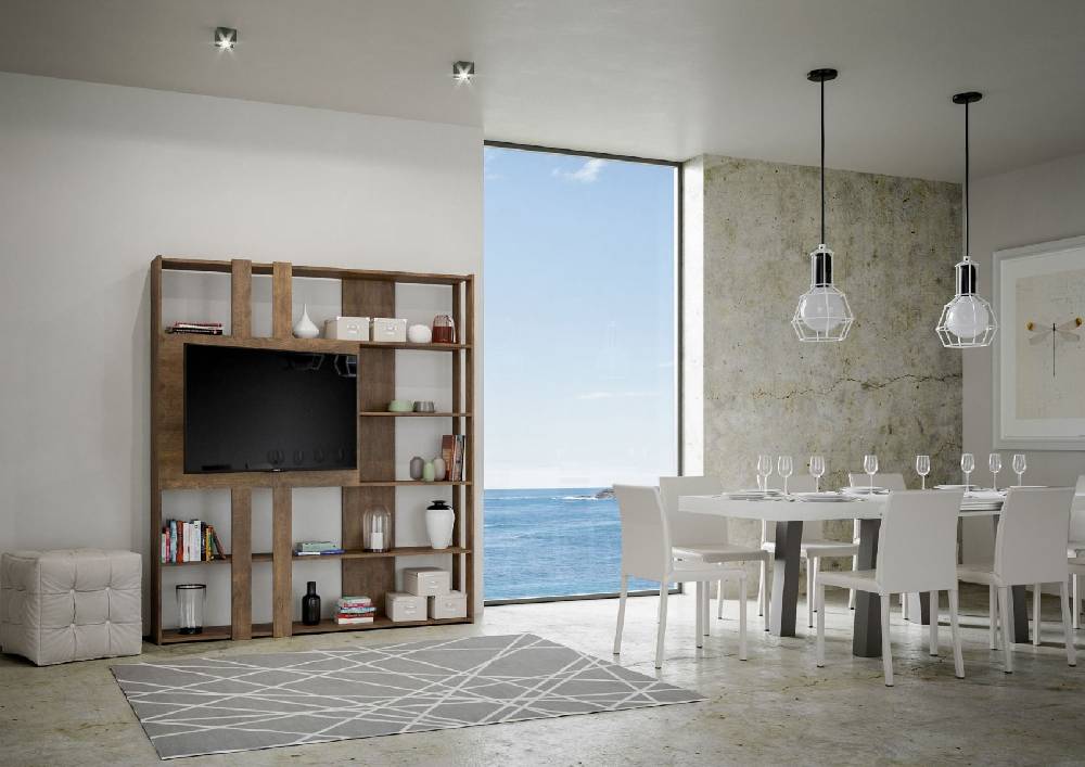 Itamoby Composizione L Kato 6R 2 Fianchi 2 Fasce Lunghe 2 Fasce Corte 2 Fasce Medie Pannello TV NC