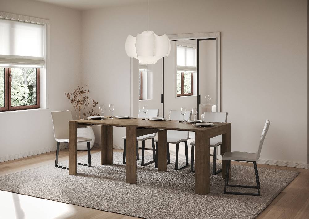 Itamoby Consolle Allungabile 90×25/181 Cm Slick Noce