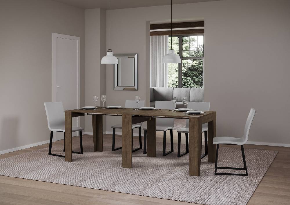 Itamoby Consolle Allungabile 90×25/211 Cm Anea Noce