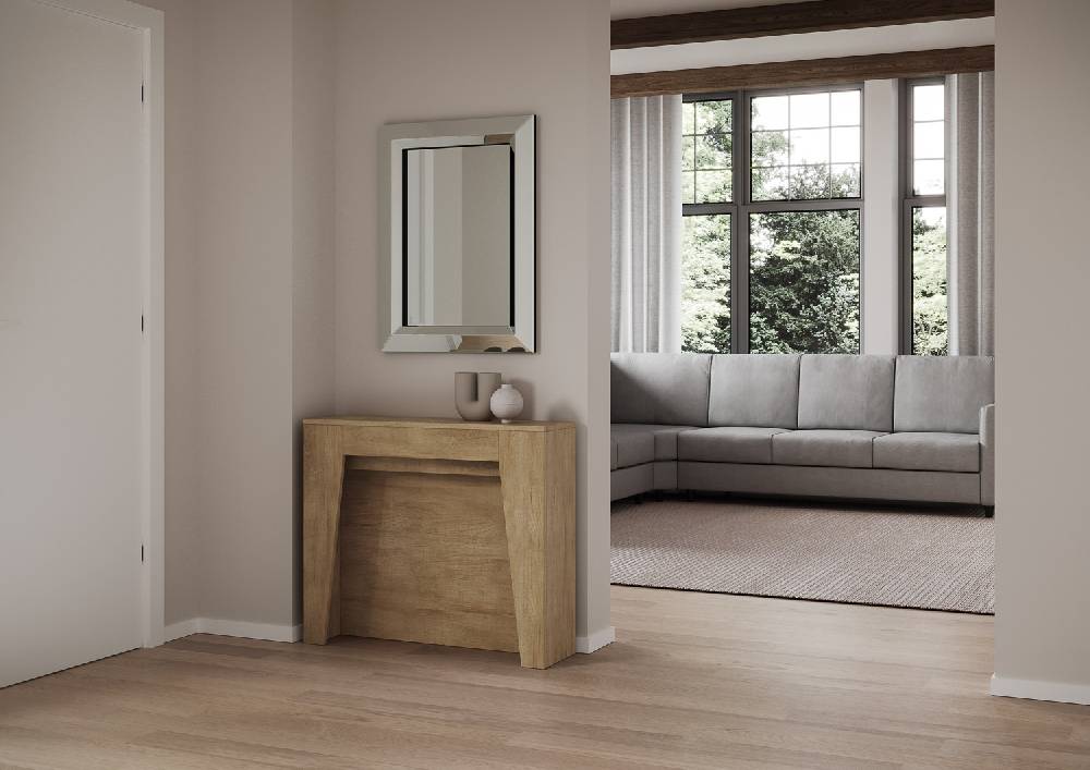 Itamoby Consolle Allungabile 90×25/211 Cm Anea Quercia Natura