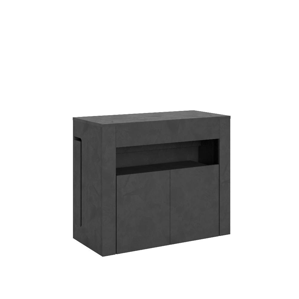 Itamoby Consolle allungabile Evolve con Panca inferiore Antracite