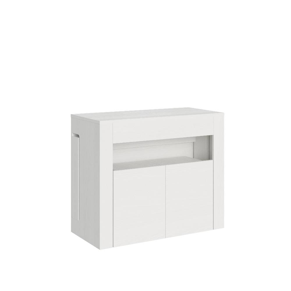 Itamoby Consolle allungabile Evolve con Panca inferiore Bianco Frassino