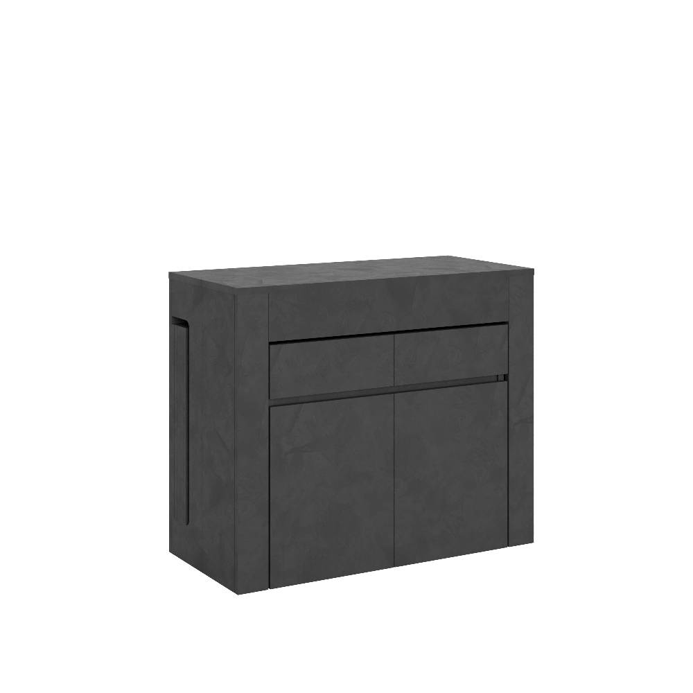 Itamoby Consolle allungabile Evolve con Panca inferiore e superiore Antracite