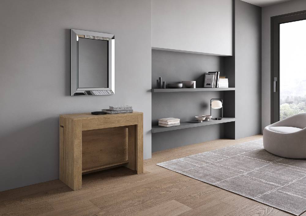 Itamoby Consolle Allungabile Evolve Con Panca Inferiore Quercia Natura